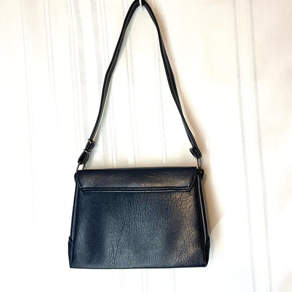 Vintage Navy Blue Weymouth American Handbag 1960's Made in England - Picture 3 of 11